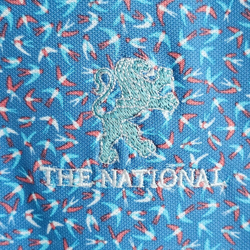 Peter Millar XL Summer Comfort The National Polo Shirt Short Sleeve Blue Birds - Picture 7 of 8